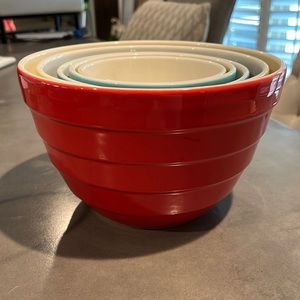 Crate & Barrel Ceramic Nesting Bowls (set of 5)